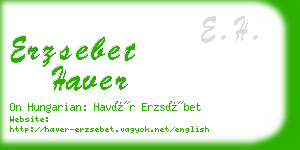 erzsebet haver business card